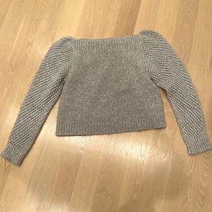 Gray wool sweater